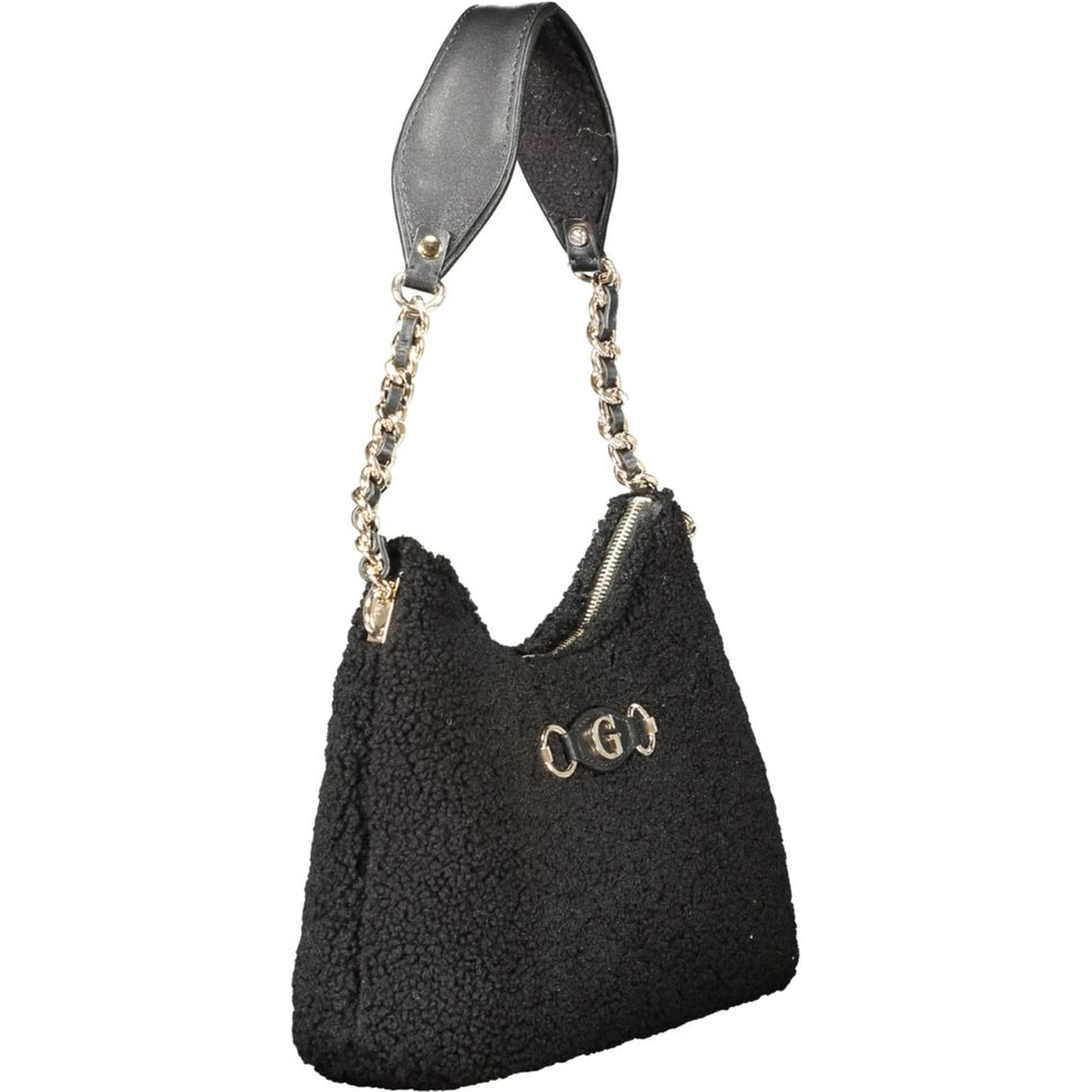 Black Polyester Handbag