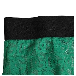 Green DG Logo Lace High Brief Panty Underwear