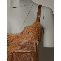 Brown Floral Lace Tank Lingerie Sleepwear Underwear