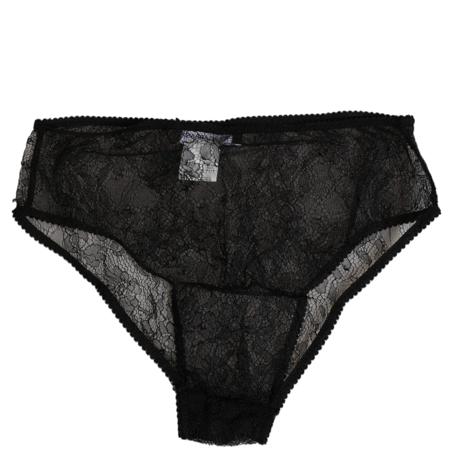 Black Nylon Stretch High Waist Panty Underwear