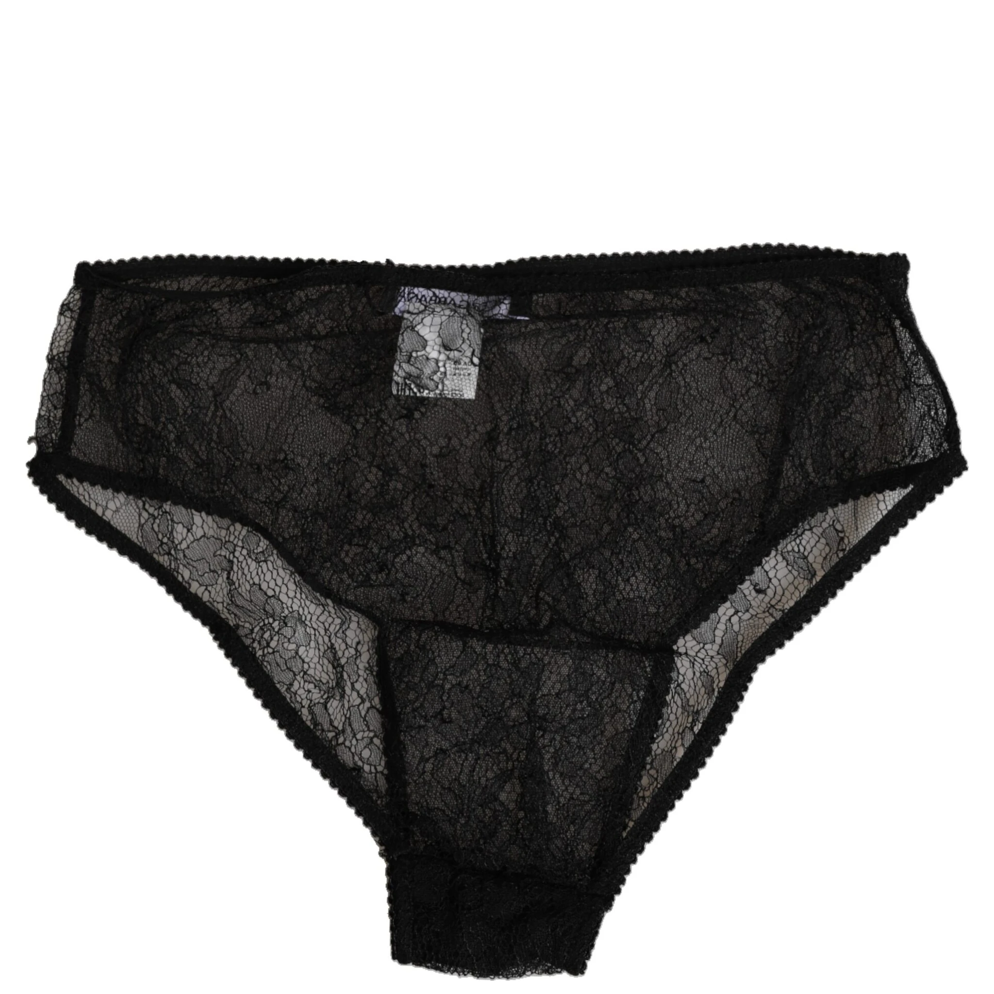 Black Nylon Stretch High Waist Panty Underwear