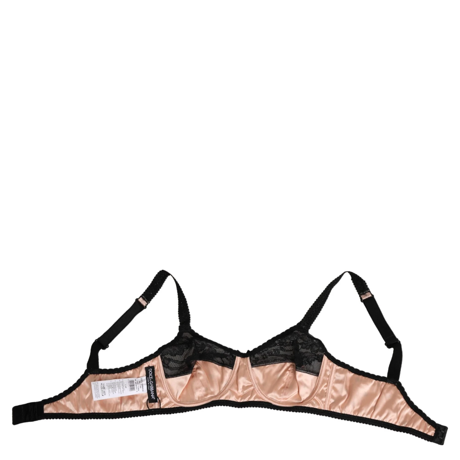 Beige Silk Heart Print Soft Cup Bra Underwear