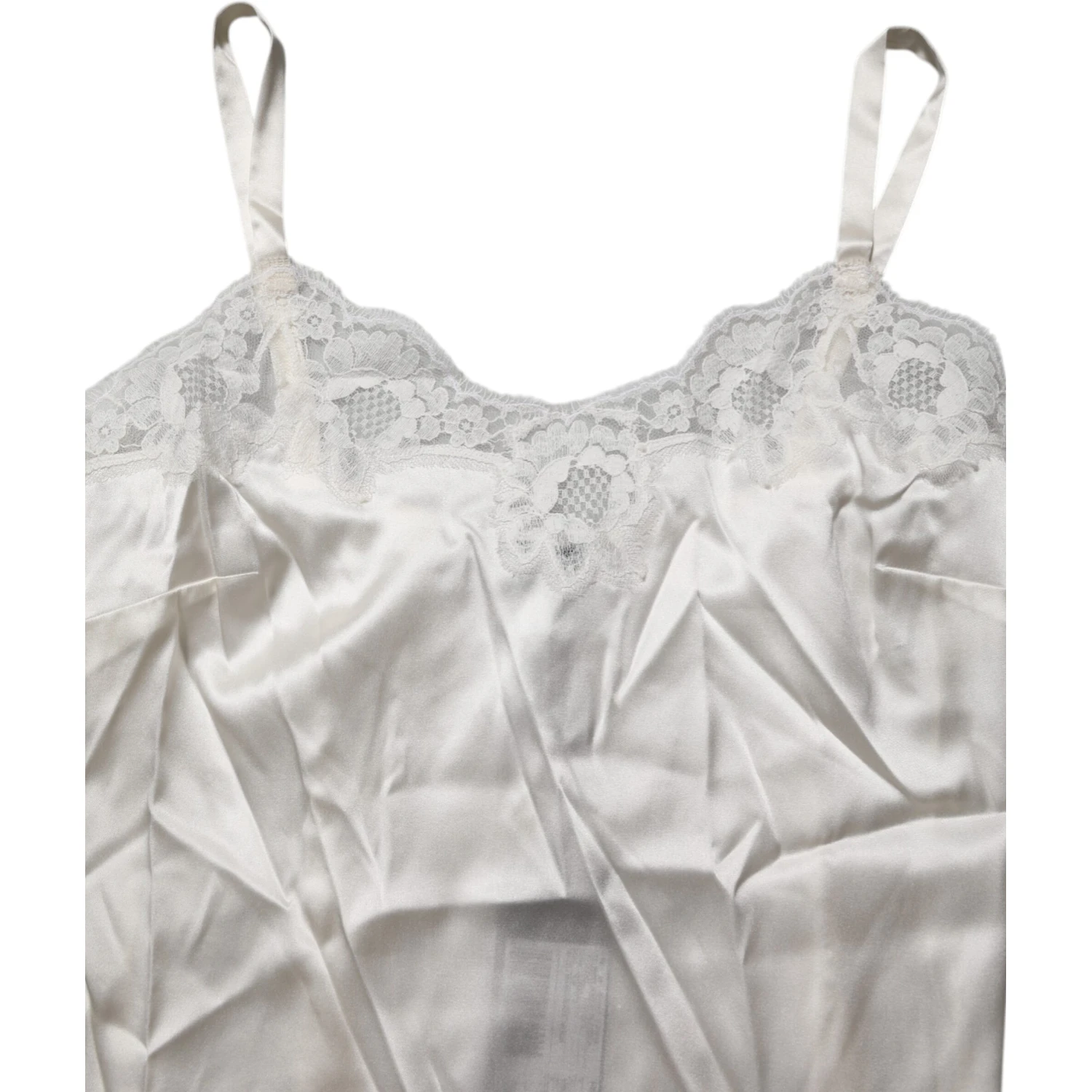 Off White Floral Lace Tank Lingerie Top Underwear