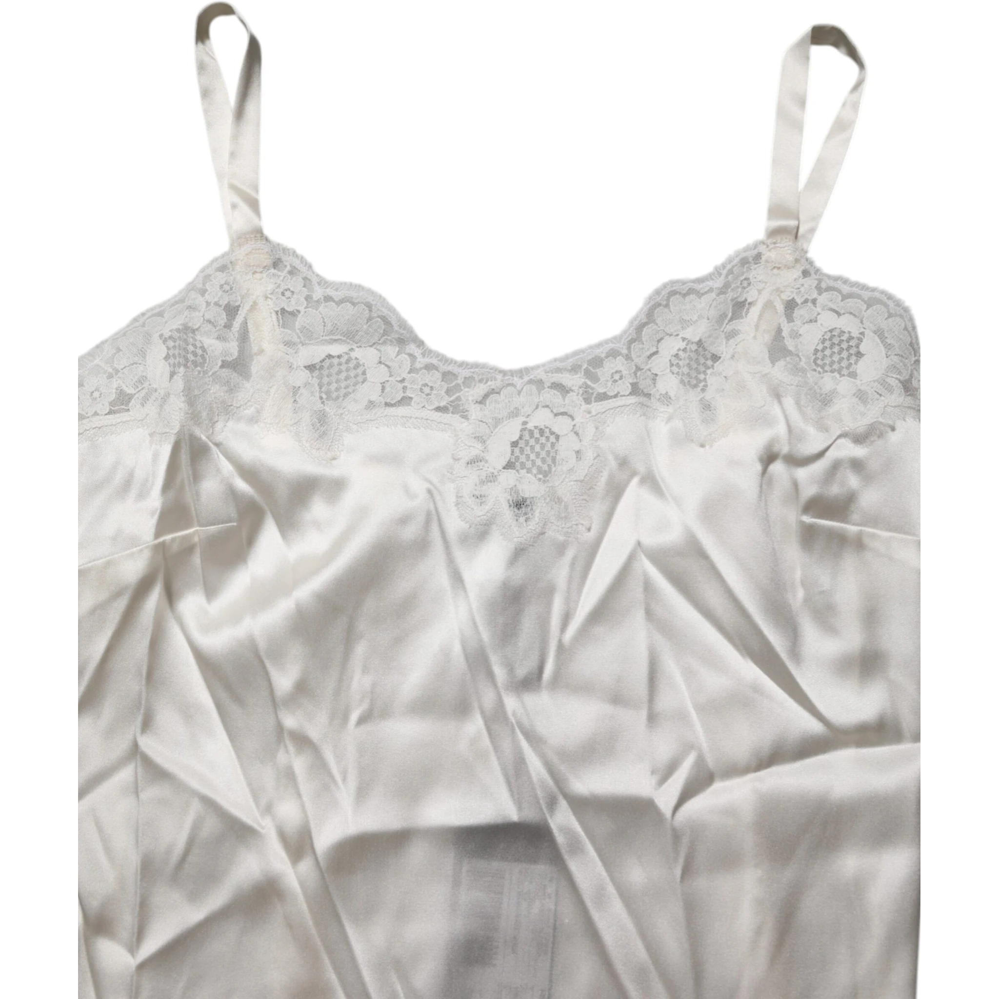 Off White Floral Lace Tank Lingerie Top Underwear