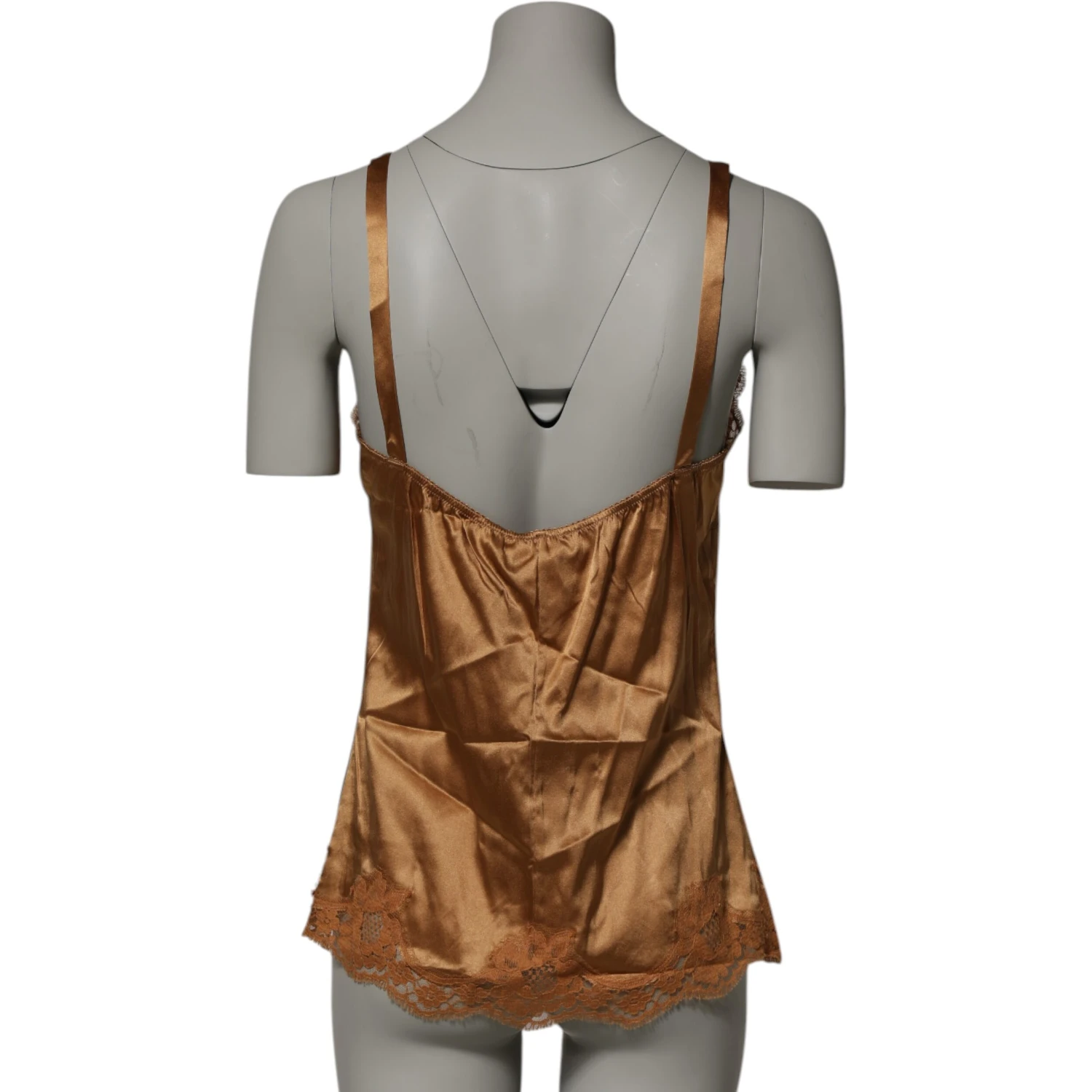 Brown Floral Lace Tank Lingerie Sleepwear Underwear