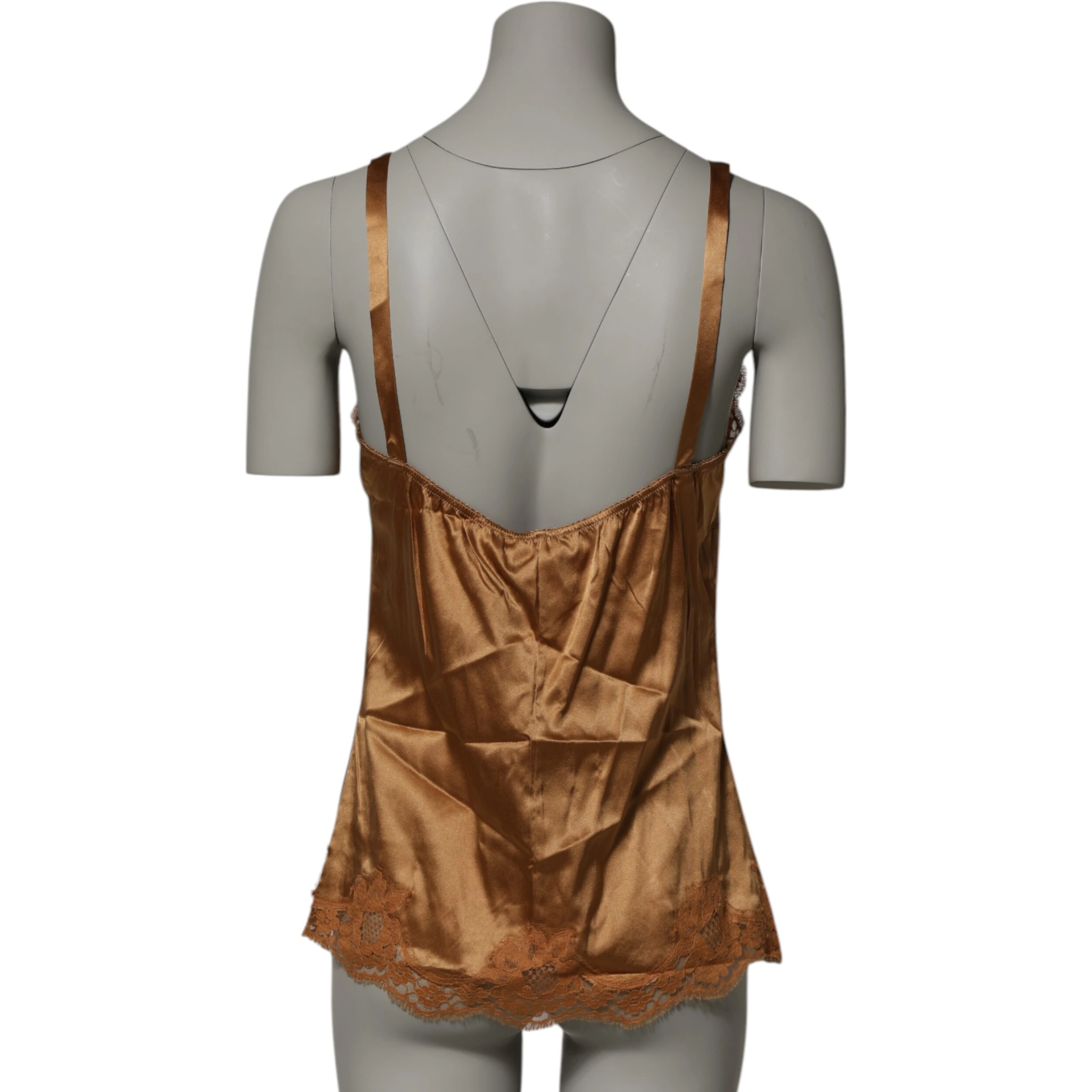 Brown Floral Lace Tank Lingerie Sleepwear Underwear