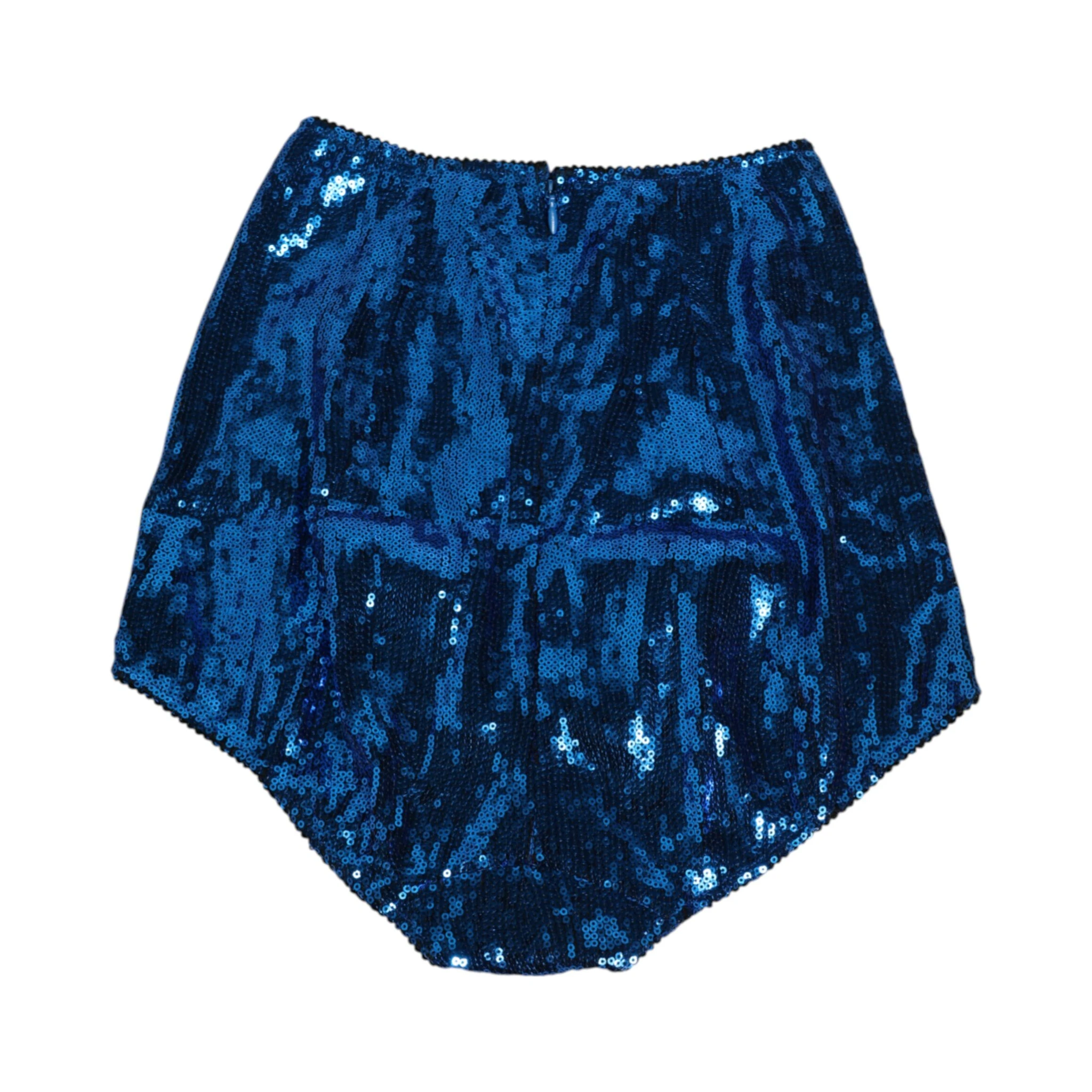 Blue Sequin Embellished High Waist Girdle Underwear