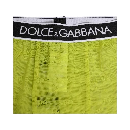 Neon Green Nylon Logo Lace Leggings Pants Underwear
