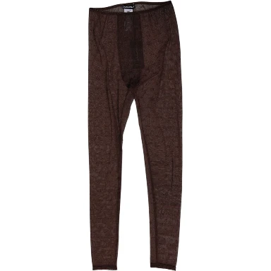 Brown Nylon Logo Lace Leggings Pants Underwear