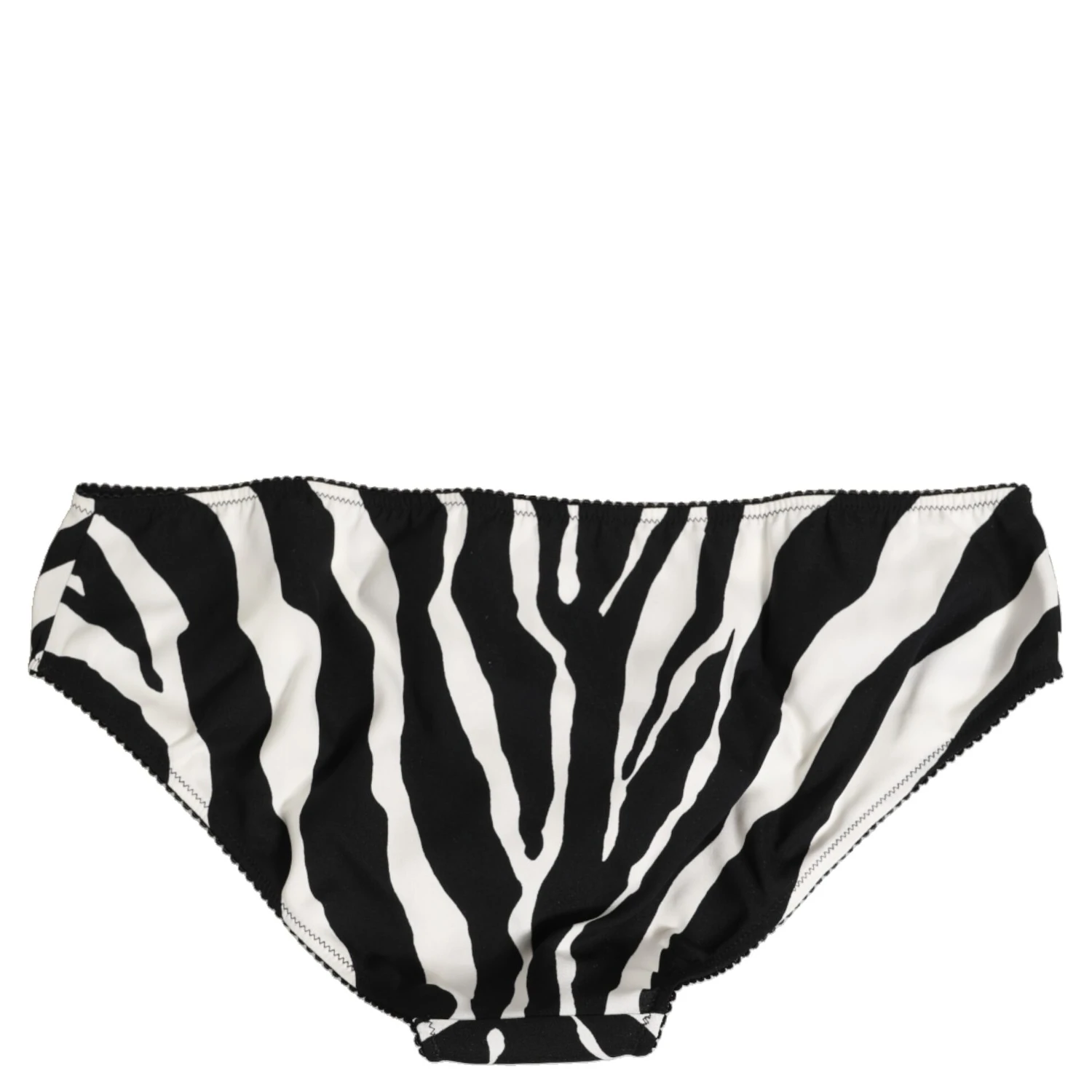 Black White Zebra Print Slip Briefs Underwear