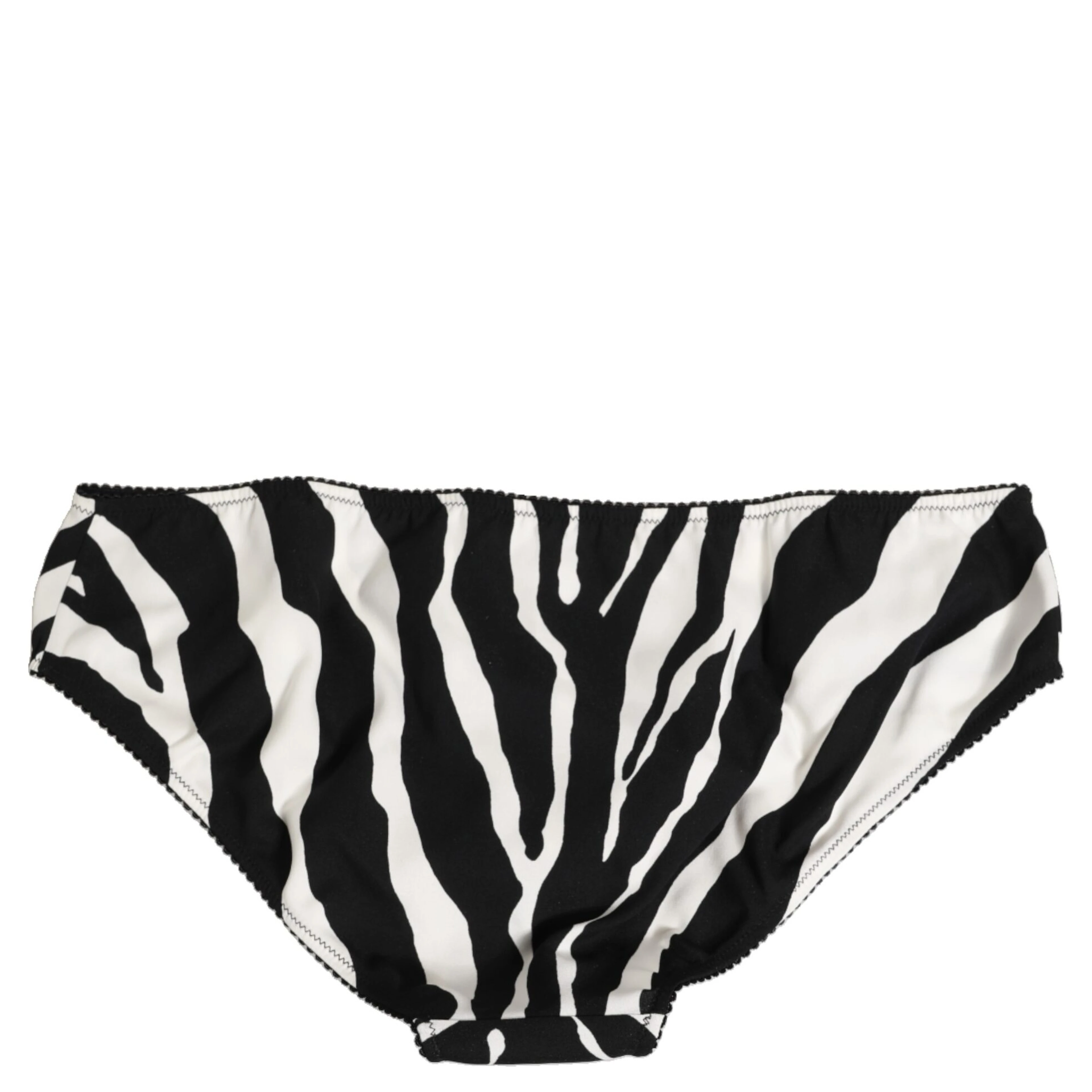 Black White Zebra Print Slip Briefs Underwear