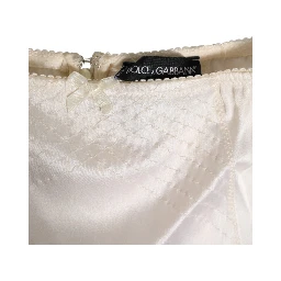 Off White Silk High Waist Girdle Panty Underwear