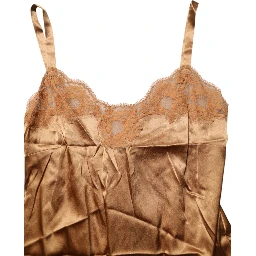 Brown Floral Lace Tank Lingerie Sleepwear Underwear