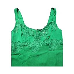 Green Floral Lace Tank Lingerie Top Underwear