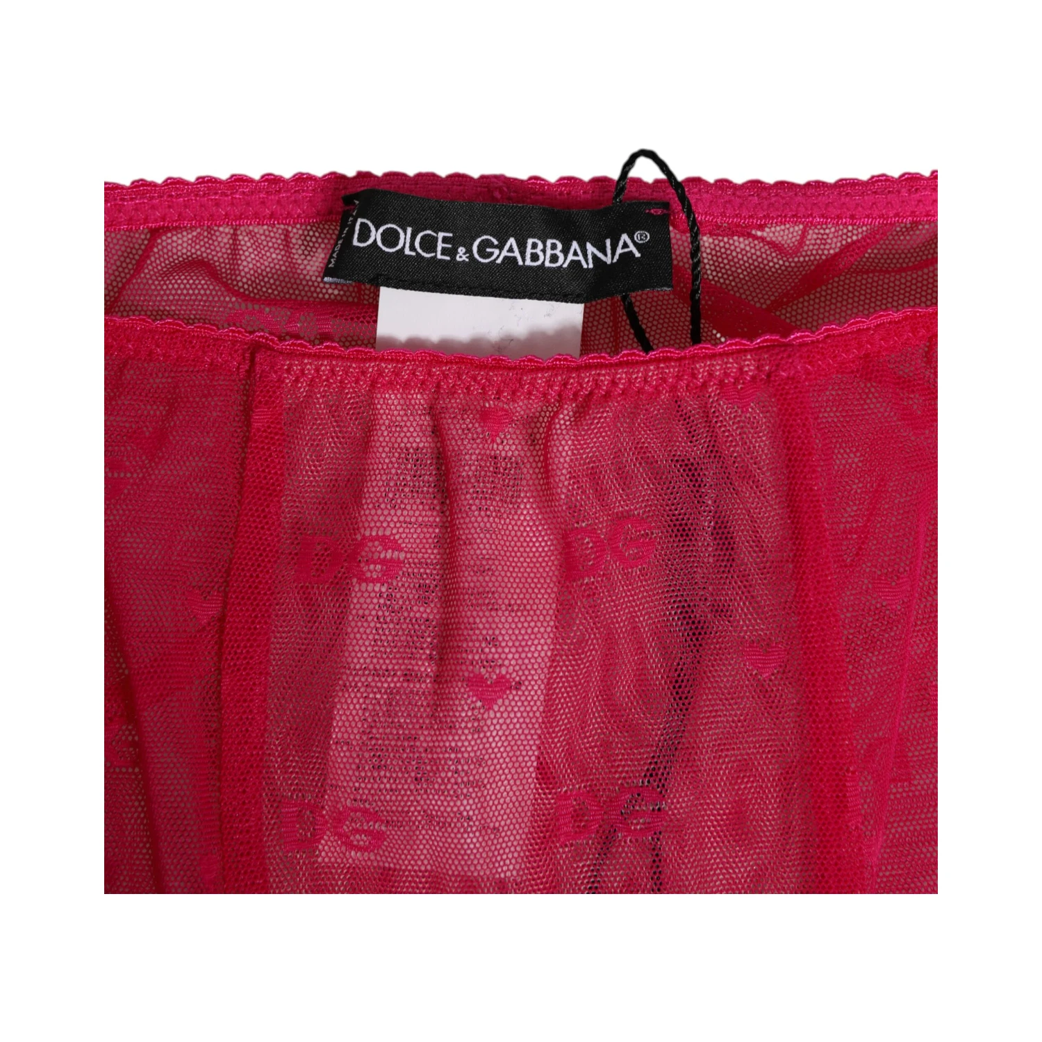 Fuchsia Logo Lace Tight Midi Trousers Underwear
