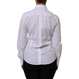 White Cotton Collared Dress Formal Shirt Top