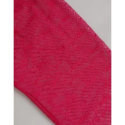 Fuchsia Nylon Logo Lace Leggings Pants Underwear