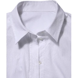 White Cotton Collared Dress Formal Shirt  Top
