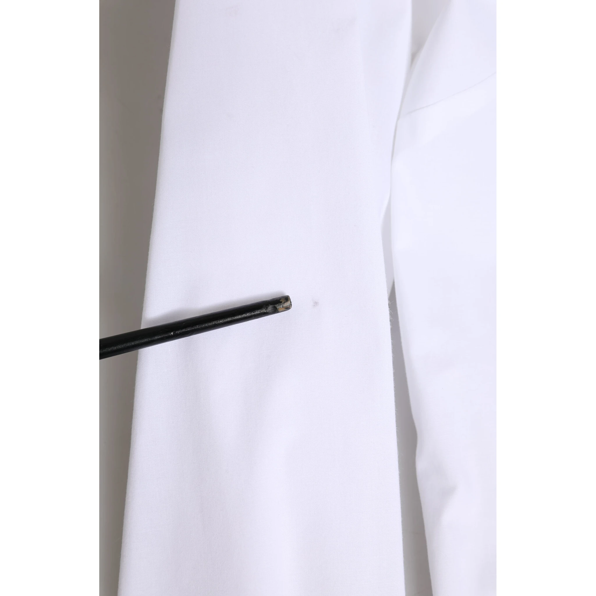 White Cotton Collared Buttoned Dress Shirt Top