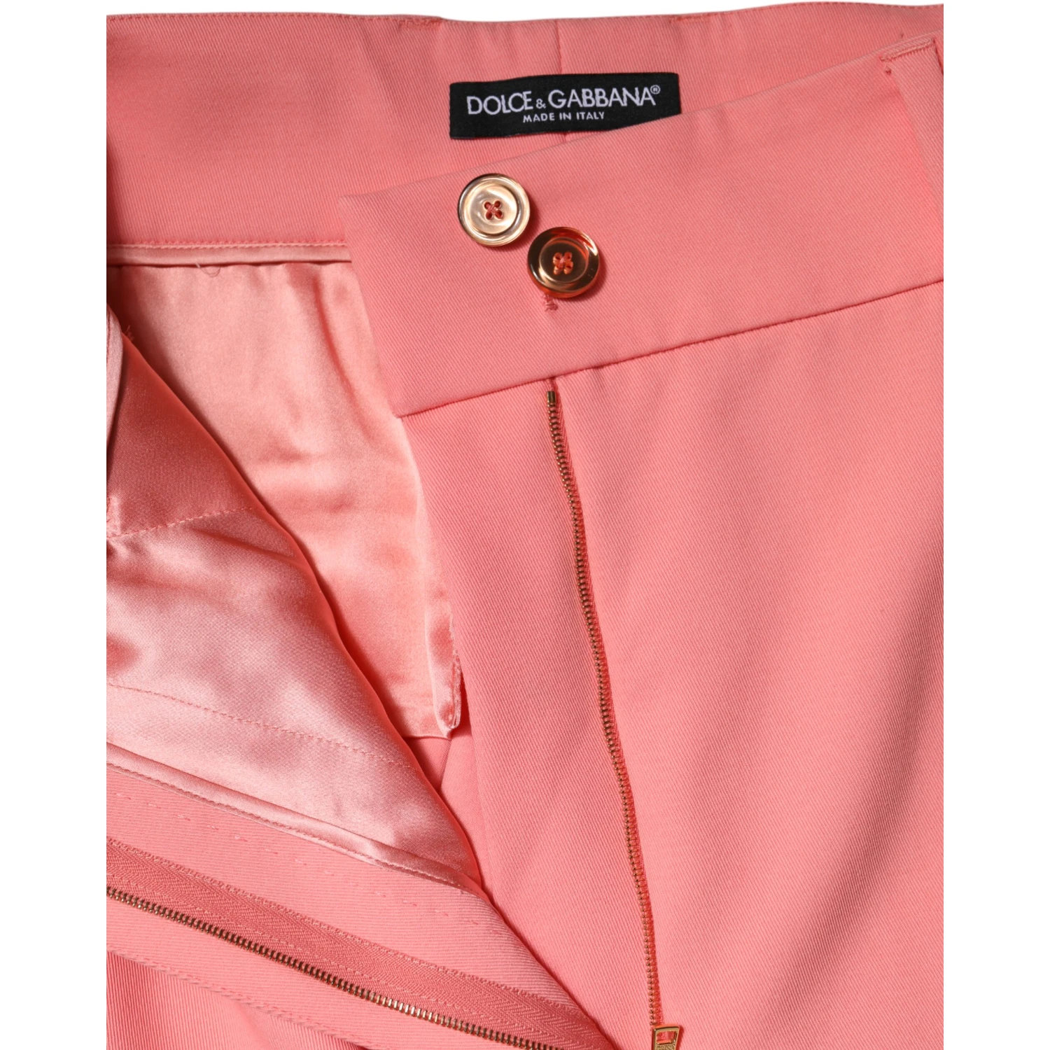 Pink High Waist Dress Tapered Trouser Pants