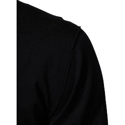 Black Cashmere Knit V-Neck Pullover Sweater