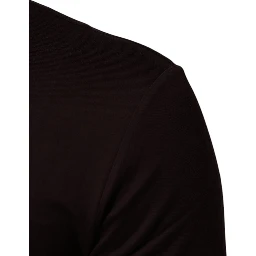 Brown Logo Plaque Cotton Crew Neck T-shirt