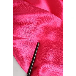 Pink Sheath Silk Bow Open Shoulder Dress