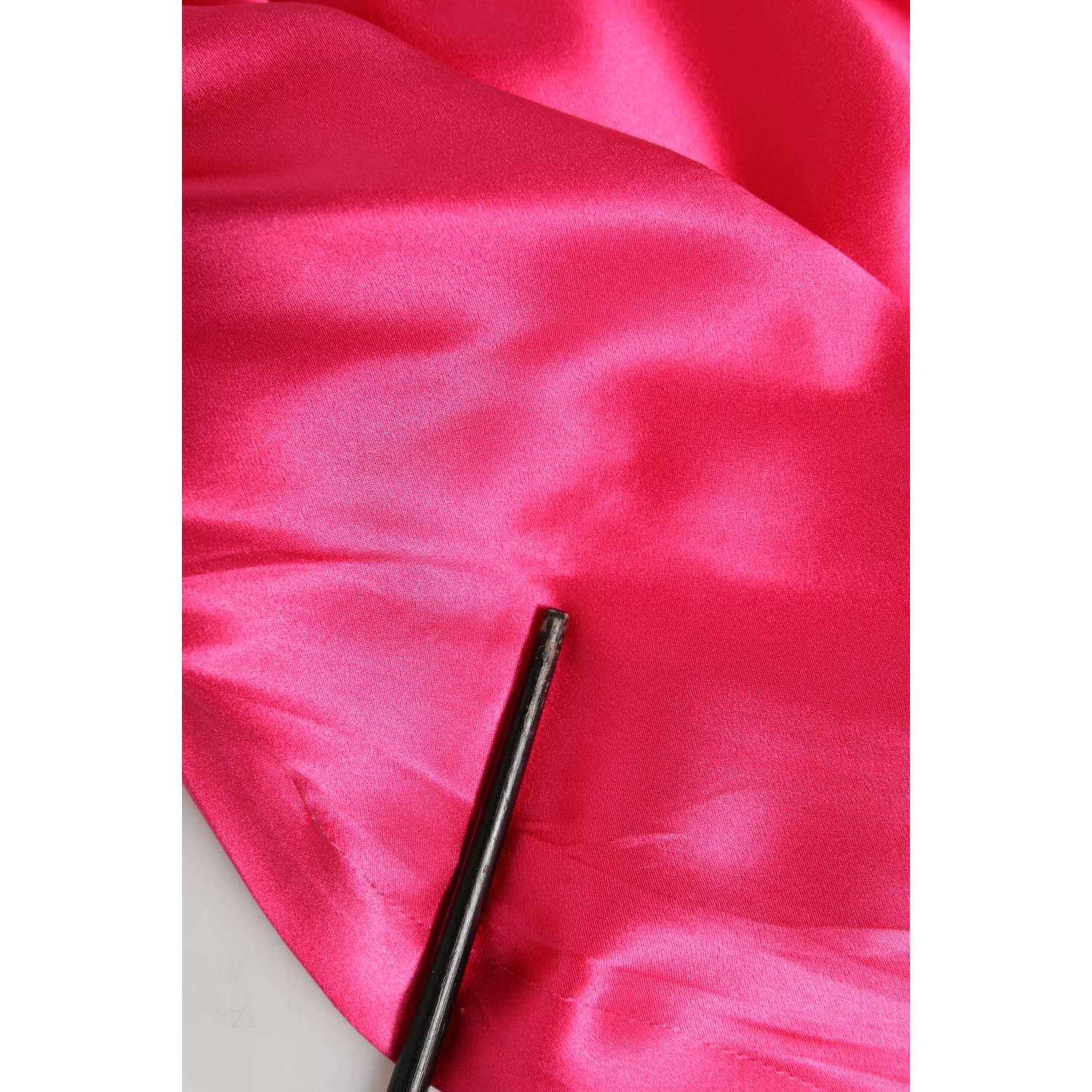 Pink Sheath Silk Bow Open Shoulder Dress
