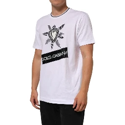 White Sacred Heart Short Sleeve Men T-shirt