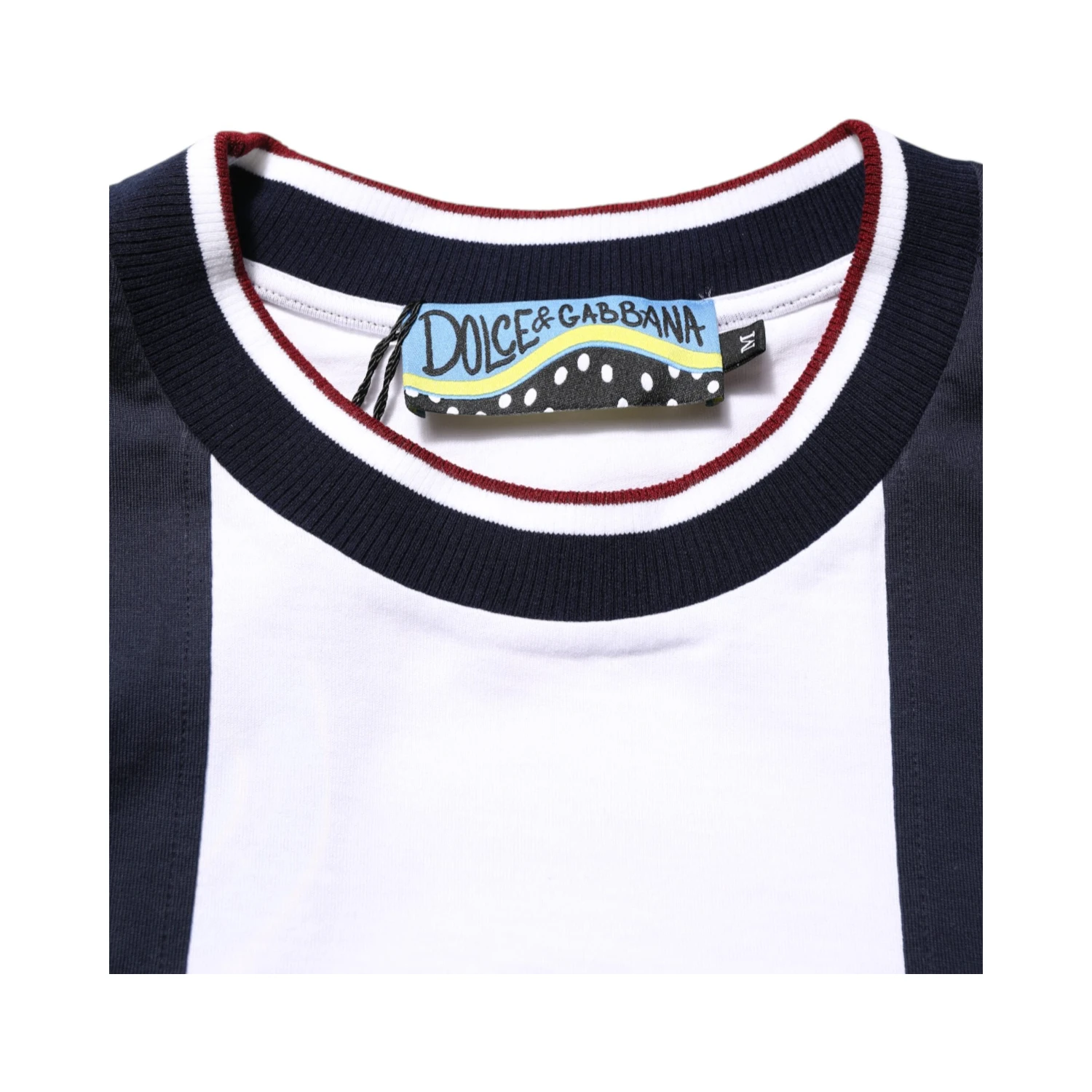 Multicolor Striped Cotton Men Crew Neck T-shirt