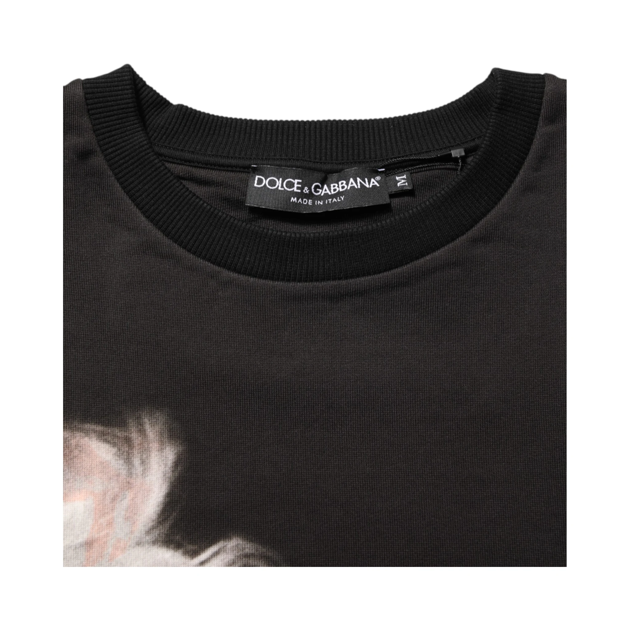 Black Marilyn Monroe Cotton Crew Neck T-shirt