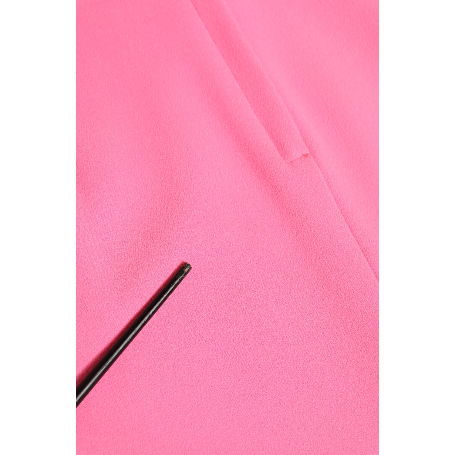 Pink Polyester Long Sleeves Sheath Midi Dress