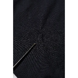 Black Cashmere Knit V-Neck Pullover Sweater