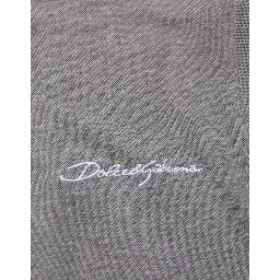 Gray Logo Embroidery Collared Polo T-shirt