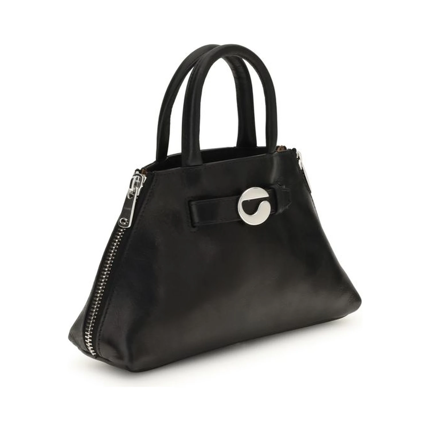 Black Calf Leather Bos Taurus Shoulder Bag
