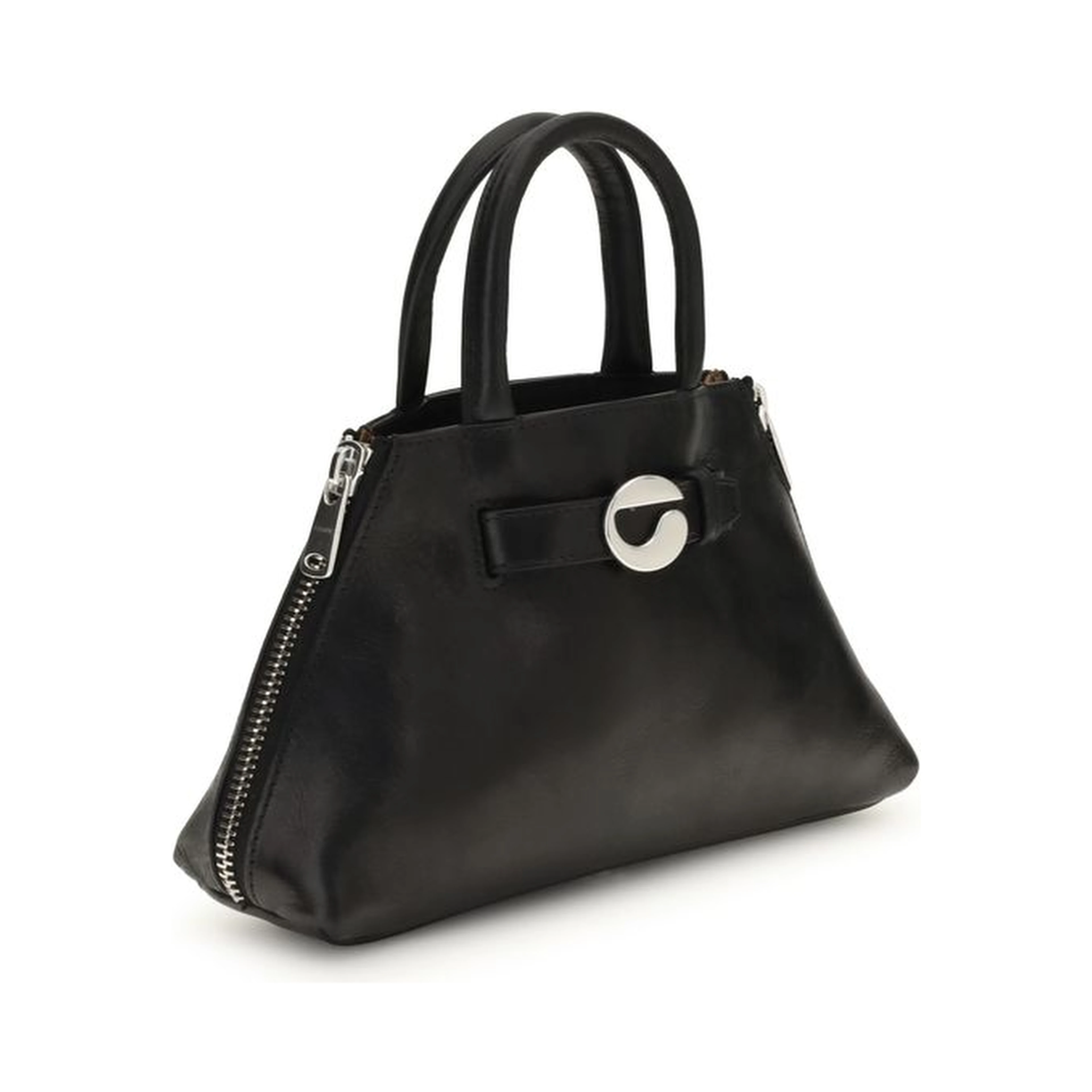 Black Calf Leather Bos Taurus Shoulder Bag