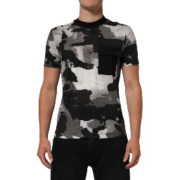 Multicolor Camouflage Men Short Sleeves T-shirt
