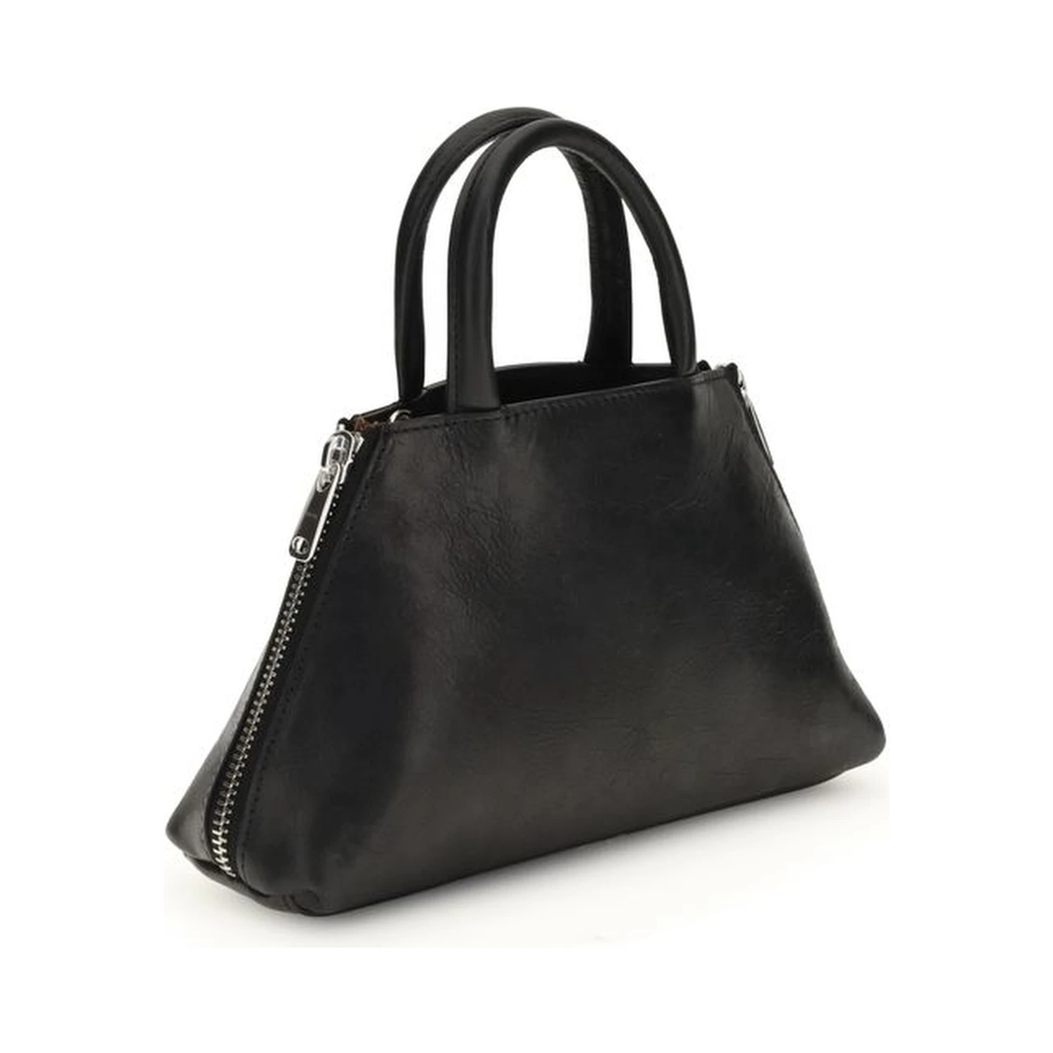 Black Calf Leather Bos Taurus Shoulder Bag