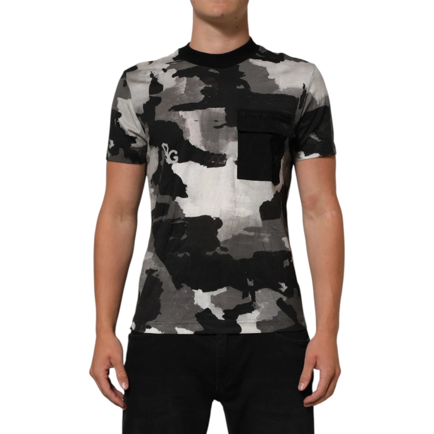 Multicolor Camouflage Men Short Sleeves T-shirt
