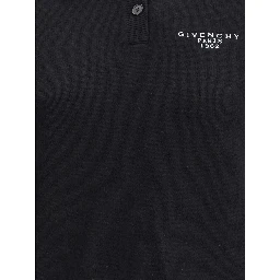 Black Wool Polo Shirt