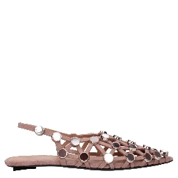 Pink Leather Ballet Flats