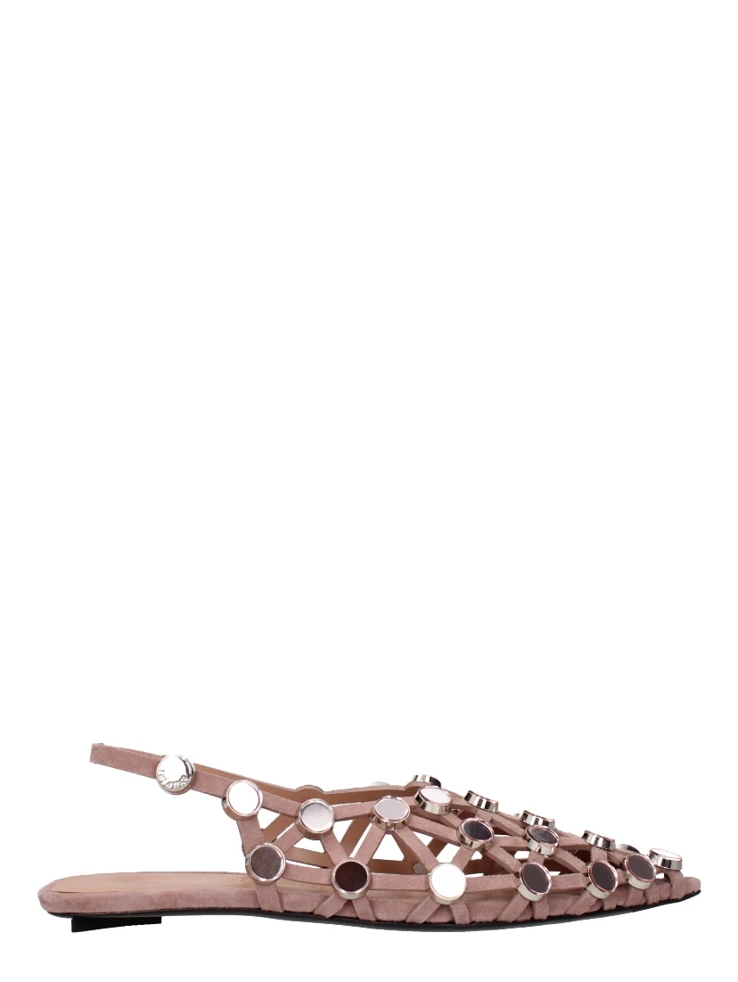 Pink Leather Ballet Flats