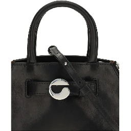 Black Calf Leather Bos Taurus Shoulder Bag