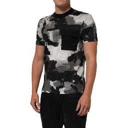 Multicolor Camouflage Men Short Sleeves T-shirt