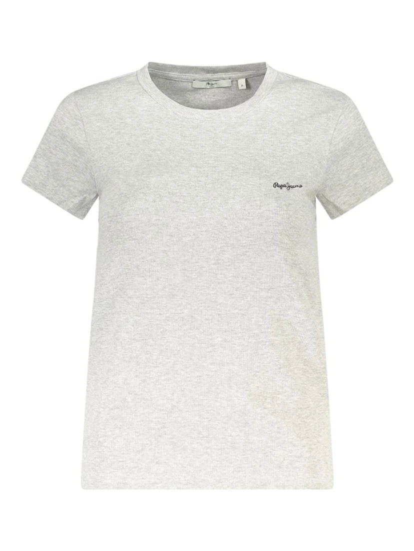 Gray Cotton Women T-Shirt