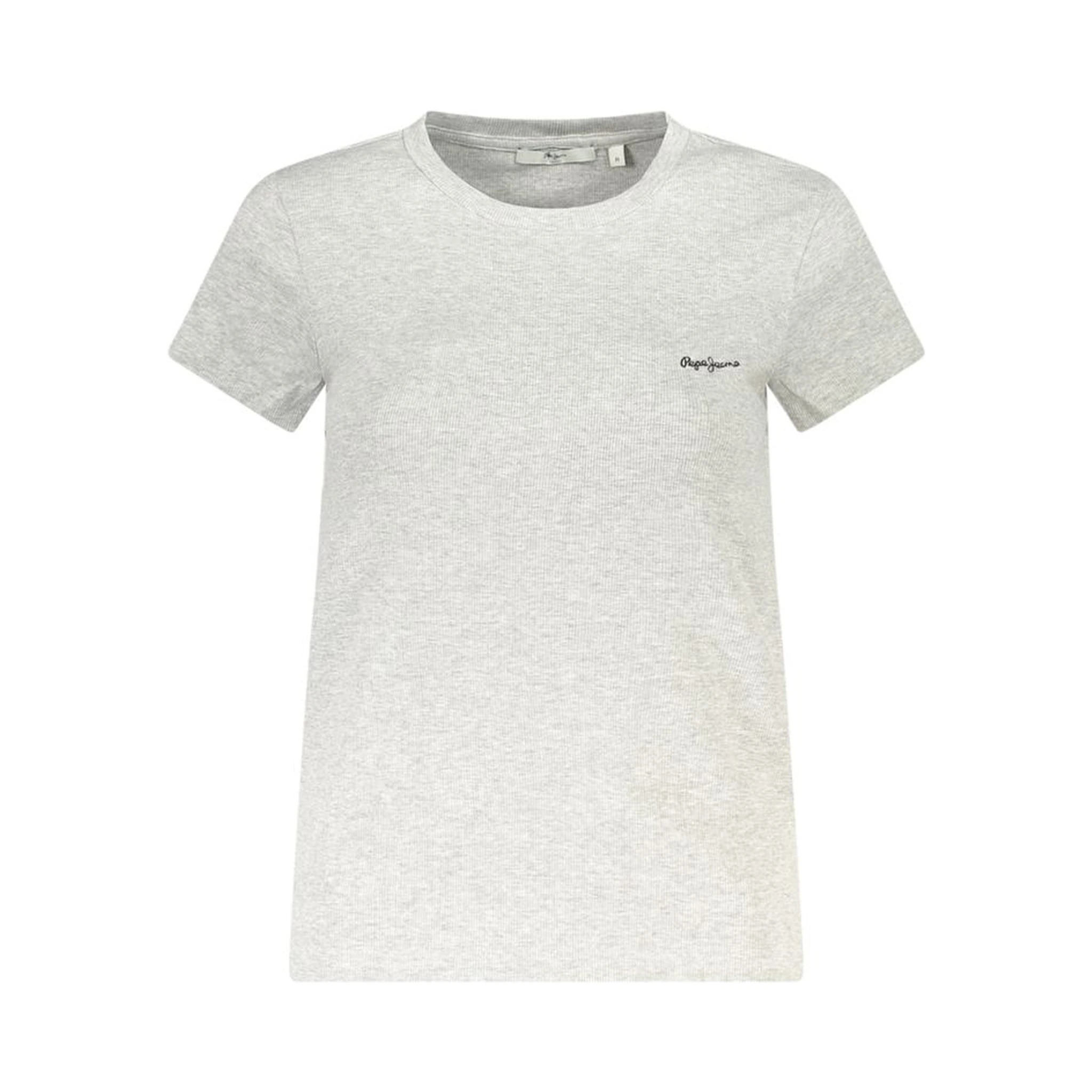 Gray Cotton Women T-Shirt