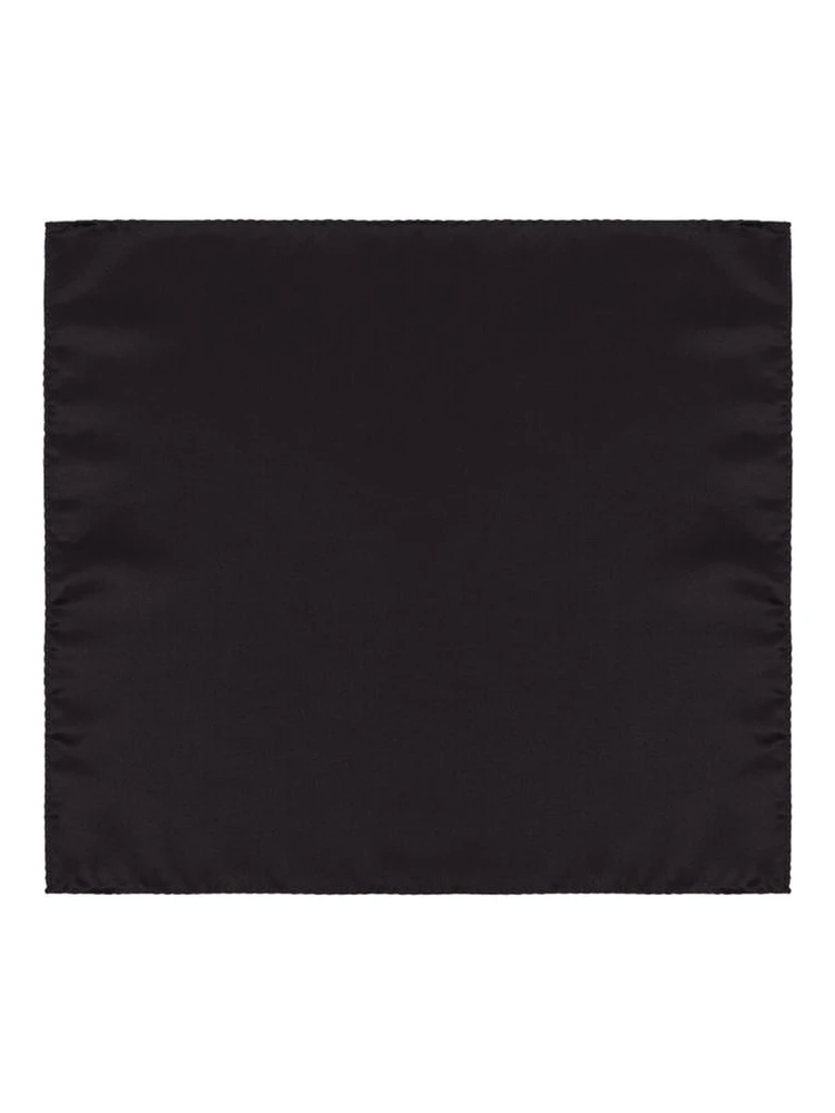 Black Silk Pocket Square