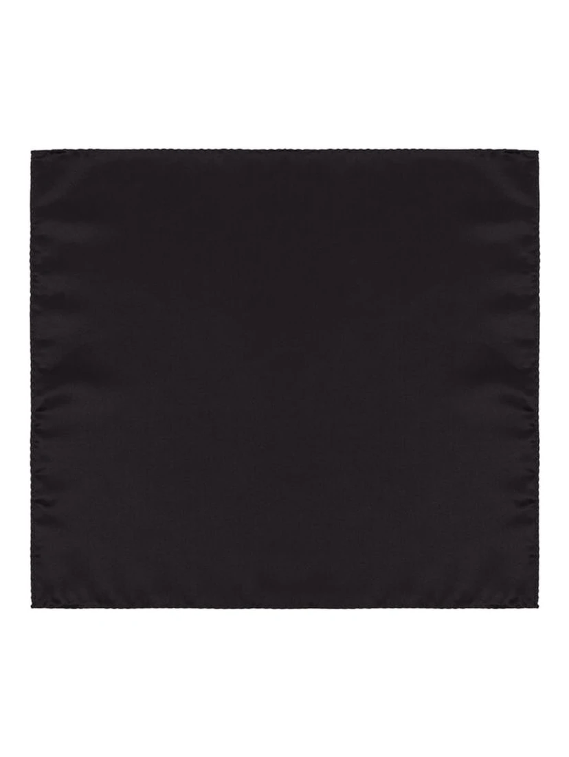 Black Silk Pocket Square