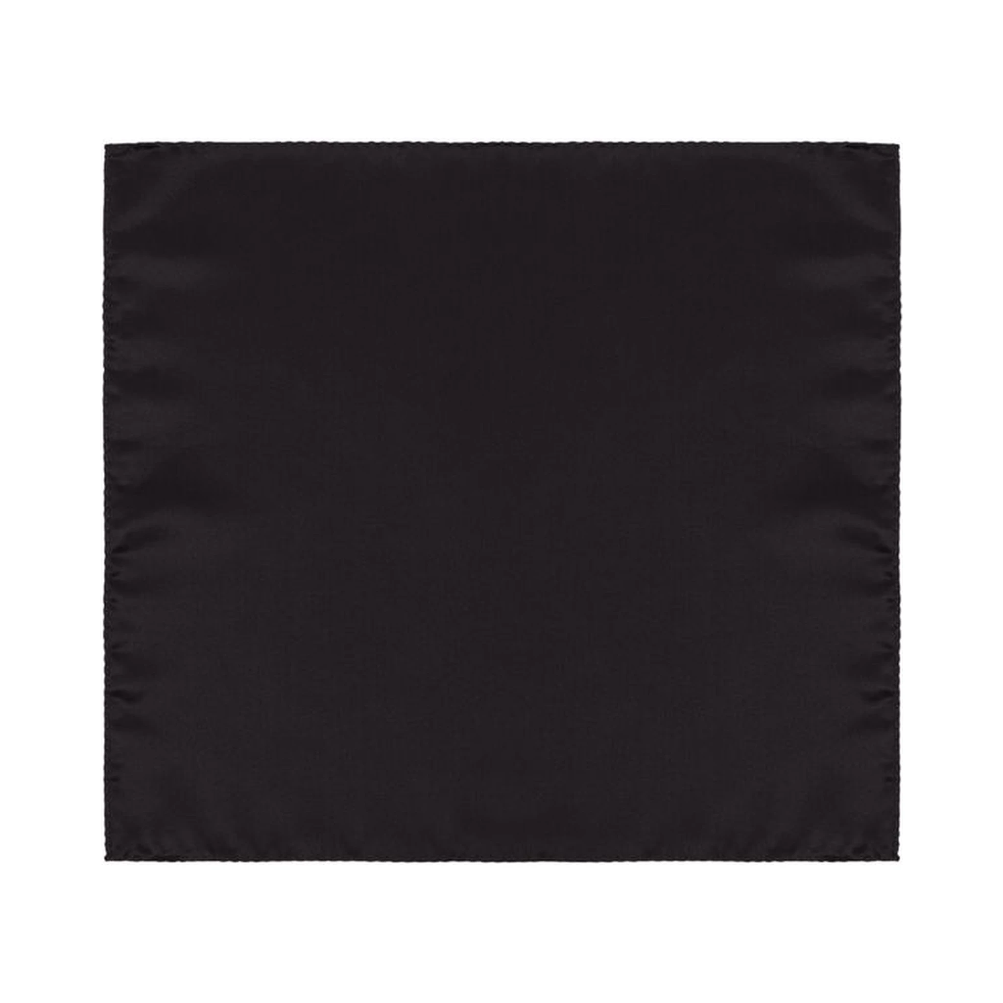 Black Silk Pocket Square