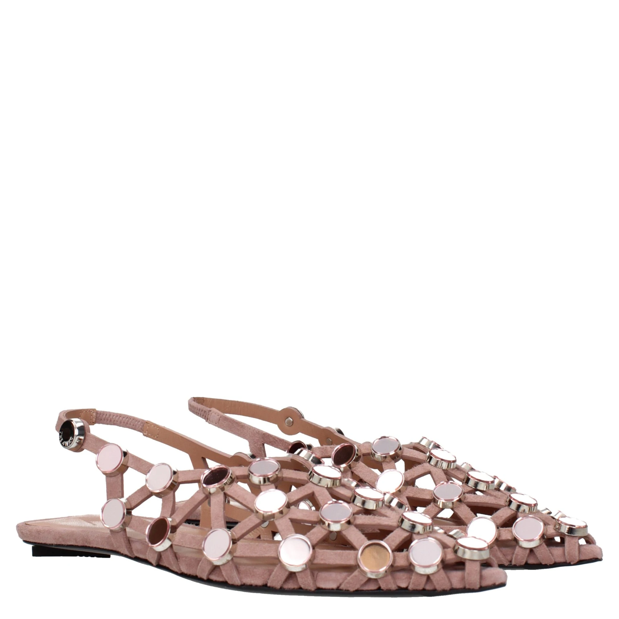 Pink Leather Ballet Flats